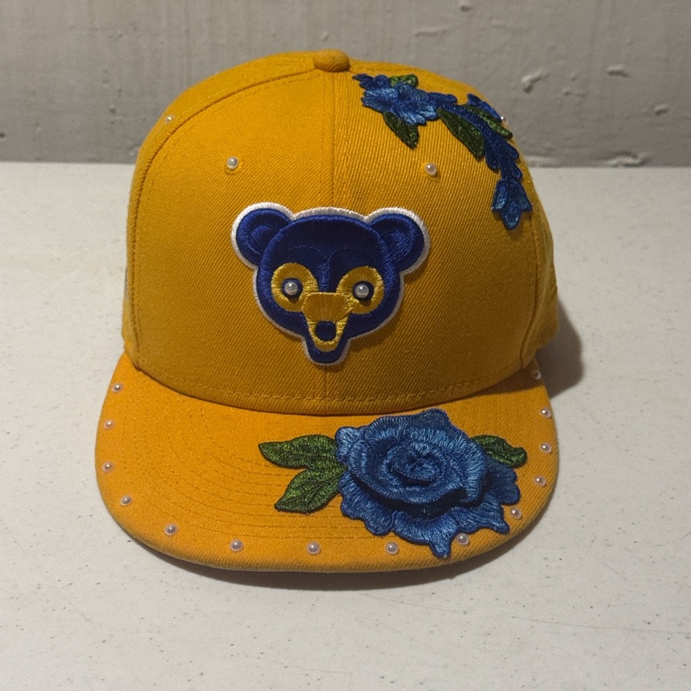 New Era Yellow and Blue Embroidered Hat